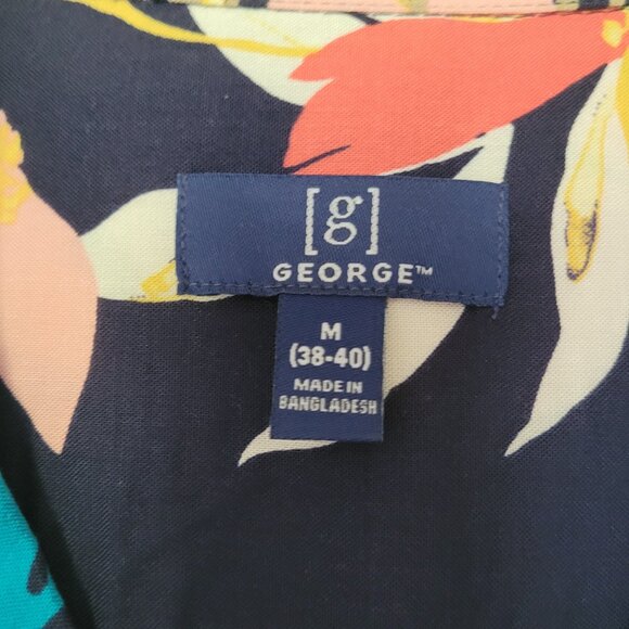 George Hawaiian Floral Print Mens Shirt NWOT Size M - Picture 4 of 14